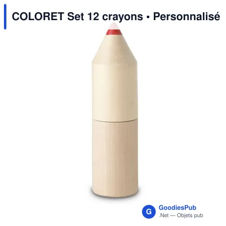 COLORET Set 12 crayons