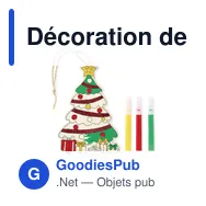Décoration de Noël personnalisable en bois avec logo - COLORTREE - Miniature 9