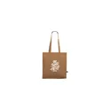 Variante marron - Sac cabas personnalisable en coton recyclé avec logo - Colour Square Bag GRS