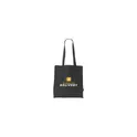 Variante noir - Sac cabas personnalisable en coton recyclé avec logo - Colour Square Bag GRS