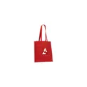 Variante rouge - Sac cabas personnalisable en coton recyclé avec logo - Colour Square Bag GRS