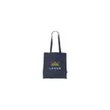 Variante bleu marine - Sac cabas personnalisable en coton recyclé avec logo - Colour Square Bag GRS