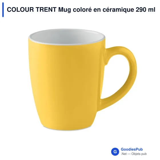 COLOUR TRENT Mug coloré en céramique 290 ml - Image 1