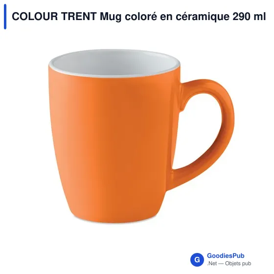 COLOUR TRENT Mug coloré en céramique 290 ml - Image 6