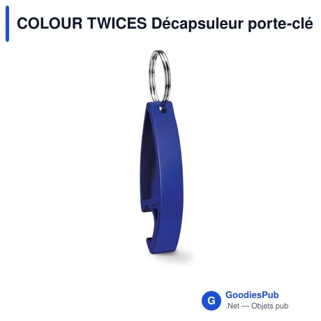 COLOUR TWICES Décapsuleur porte-clés