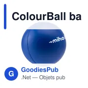 Balle anti-stress personnalisable avec logo - ColourBall - Miniature 1