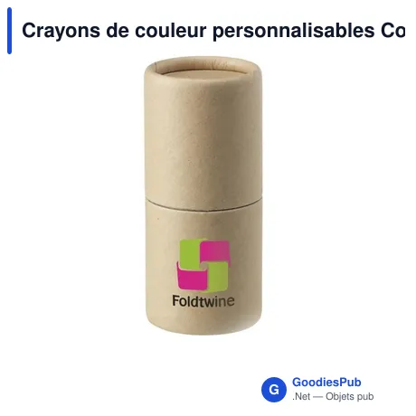 Crayons de couleur personnalisables ColourJoy avec logo