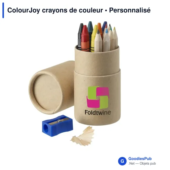 Crayons de couleur personnalisables ColourJoy avec logo - Image 2
