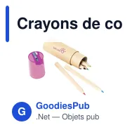 Crayons de couleur personnalisables ColourTube avec logo - Miniature 1
