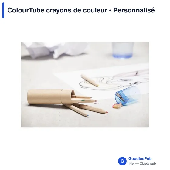 Crayons de couleur personnalisables ColourTube avec logo - Image 4