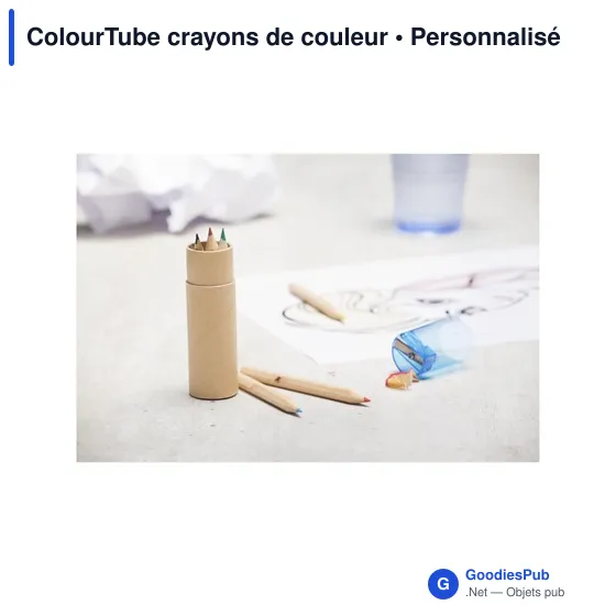 Crayons de couleur personnalisables ColourTube avec logo - Image 5