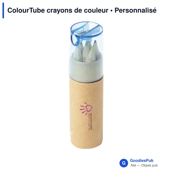 Crayons de couleur personnalisables ColourTube avec logo - Image 6
