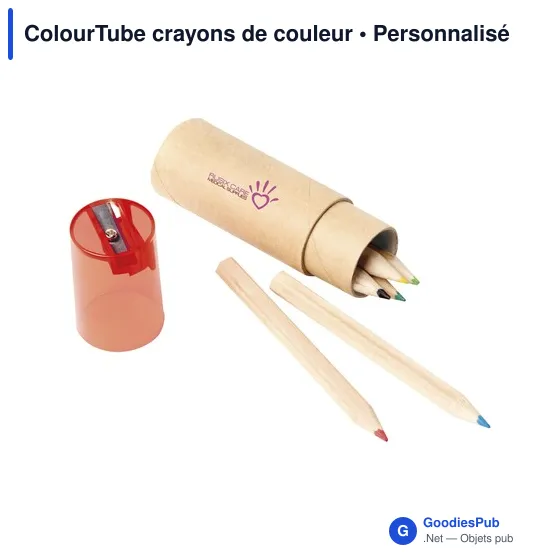 Crayons de couleur personnalisables ColourTube avec logo - Image 7