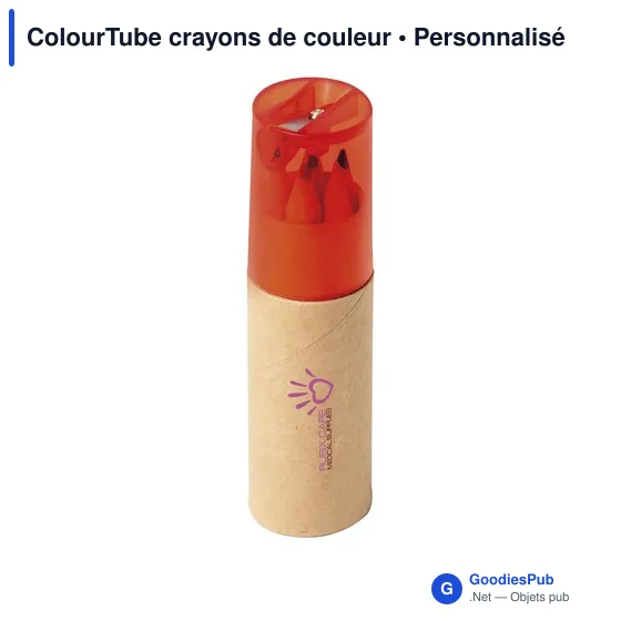 Crayons de couleur personnalisables ColourTube avec logo - Image 8