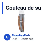 Couteau de survie personnalisable avec logo - Columbus - Miniature 1