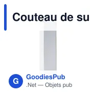 Couteau de survie personnalisable avec logo - Columbus - Miniature 2