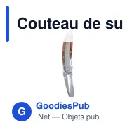 Couteau de survie personnalisable avec logo - Columbus - Miniature 3