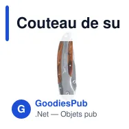 Couteau de survie personnalisable avec logo - Columbus - Miniature 4
