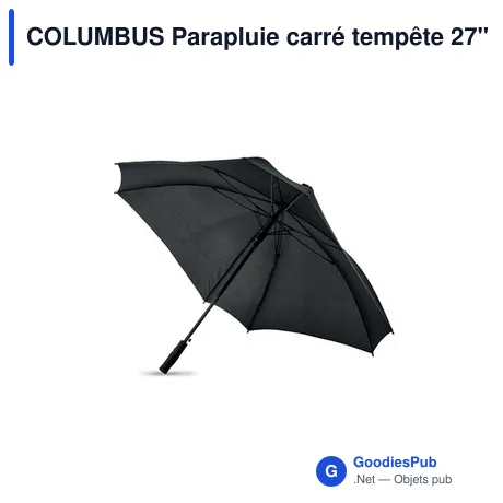 COLUMBUS Parapluie carré tempête 27"