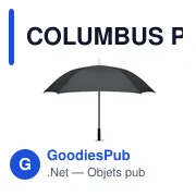 COLUMBUS Parapluie carré tempête 27" - Miniature 2