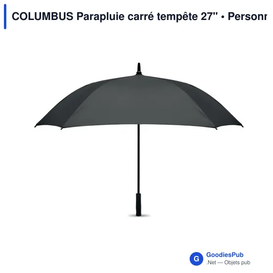 COLUMBUS Parapluie carré tempête 27" - Image 2