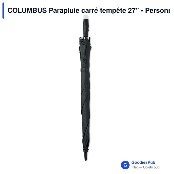 COLUMBUS Parapluie carré tempête 27" - Image 3