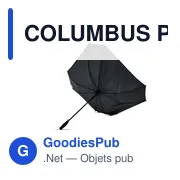 COLUMBUS Parapluie carré tempête 27" - Miniature 4
