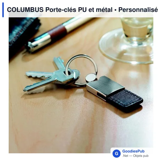 COLUMBUS Porte-clés PU et métal - Image 4