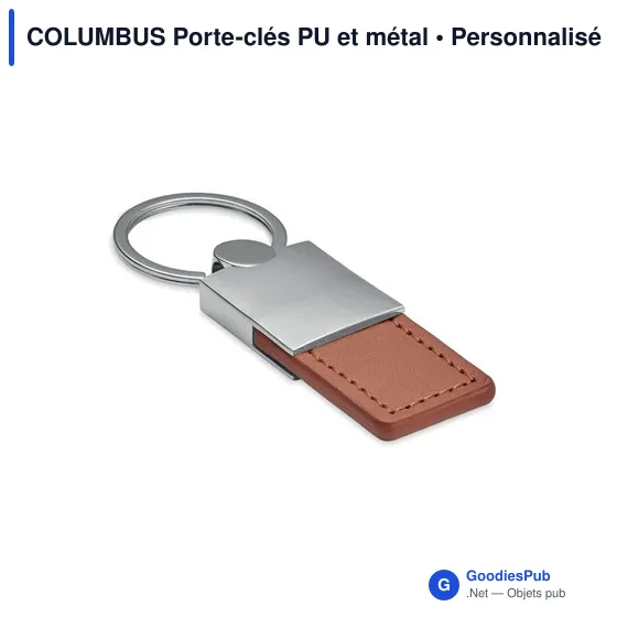 COLUMBUS Porte-clés PU et métal - Image 6