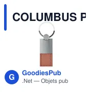 COLUMBUS Porte-clés PU et métal - Miniature 7