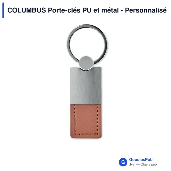 COLUMBUS Porte-clés PU et métal - Image 7