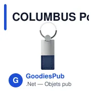 COLUMBUS Porte-clés PU et métal - Miniature 9