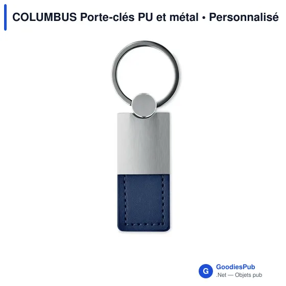 COLUMBUS Porte-clés PU et métal - Image 9