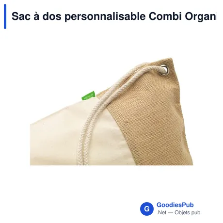 Sac à dos personnalisable Combi Organic Backpack avec logo