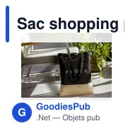Sac shopping personnalisable Combi Organic Shopper avec logo - Miniature 3