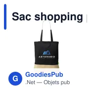 Sac shopping personnalisable Combi Organic Shopper avec logo - Miniature 5
