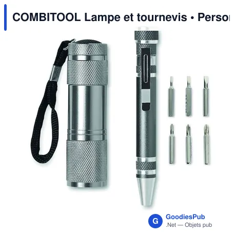 COMBITOOL Lampe et tournevis