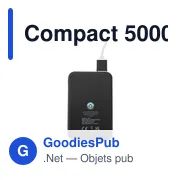 Powerbank compact personnalisable avec logo - Compact 5000 RCS - Miniature 2