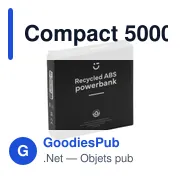 Powerbank compact personnalisable avec logo - Compact 5000 RCS - Miniature 3
