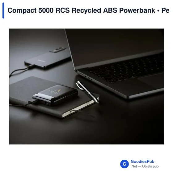 Powerbank compact personnalisable avec logo - Compact 5000 RCS - Image 5