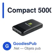 Powerbank compact personnalisable avec logo - Compact 5000 RCS - Miniature 6