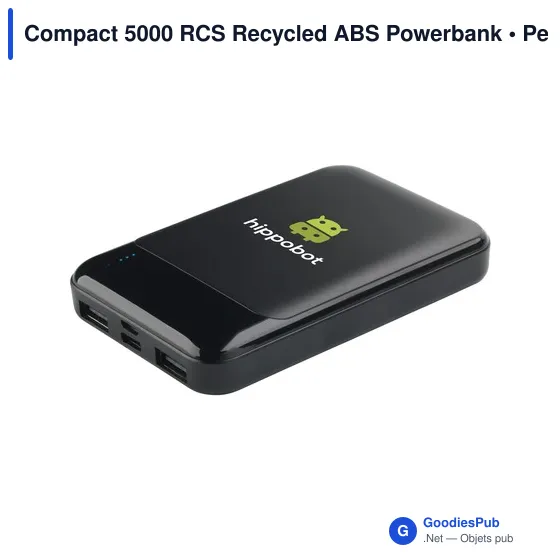 Powerbank compact personnalisable avec logo - Compact 5000 RCS - Image 6