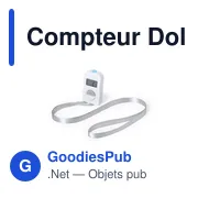 Compteur de golf personnalisable avec logo - Modèle Dolim - Miniature 1