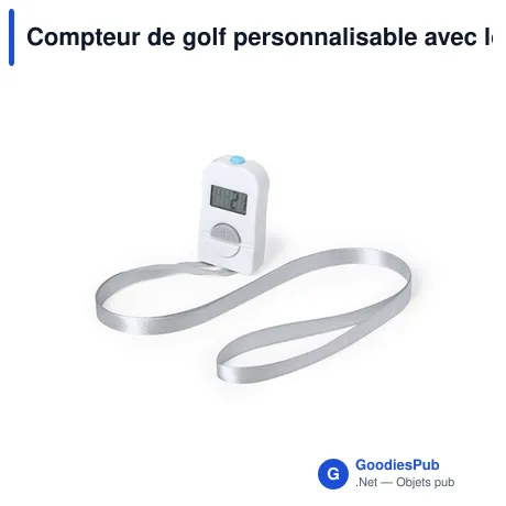 Compteur de golf personnalisable avec logo - Modèle Dolim