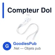 Compteur de golf personnalisable avec logo - Modèle Dolim - Miniature 2