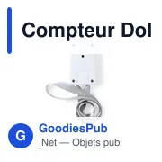 Compteur de golf personnalisable avec logo - Modèle Dolim - Miniature 3