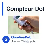 Compteur de golf personnalisable avec logo - Modèle Dolim - Miniature 6