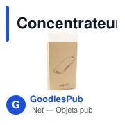 Concentrateur USB et USB-C personnalisable avec logo - Gerard - Miniature 5