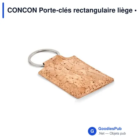CONCON Porte-clés rectangulaire liège