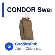 CONDOR Sweat Unisex Capuche - Miniature 6